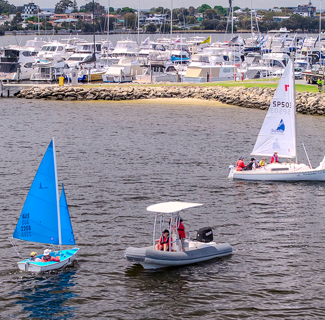 Junior sailors ashore